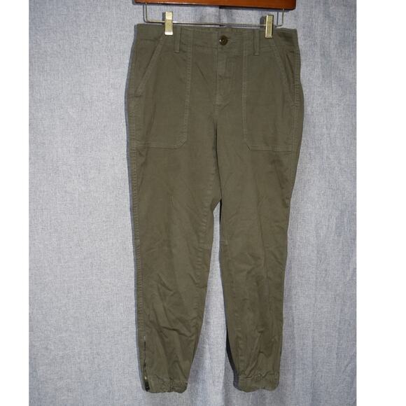 Banana Republic Petite Cargo Jogger Pants Green Women’s Size 2P - Picture 1 of 5
